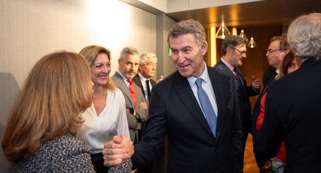 Alberto Núñez Feijóo participa en el Foro Madrid Empresarial.