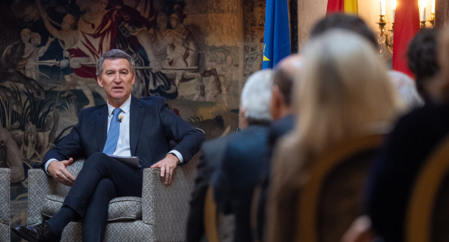 Alberto Núñez Feijóo participa en el Foro Madrid Empresarial.