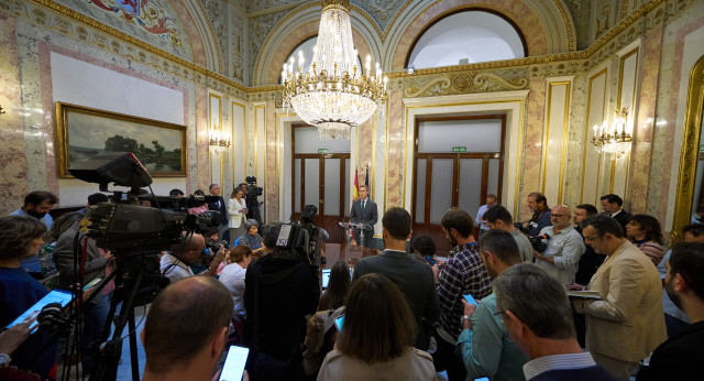 Declaraciones de Alberto Núñez Feijóo desde el Congreso de los Diputados