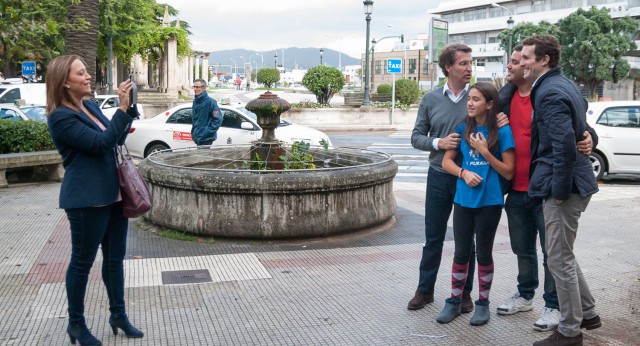 Pablo Casado, Ana Pastor, y Alberto Núñez Feijóo participan en el acto "CumPPlimos" celebrado en Vigo