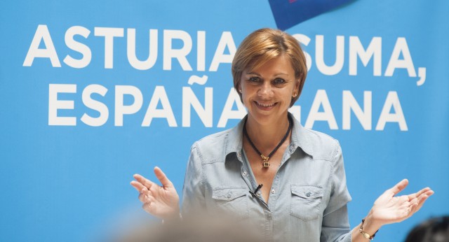 La secretaria general del PP, María Dolores de Cospedal