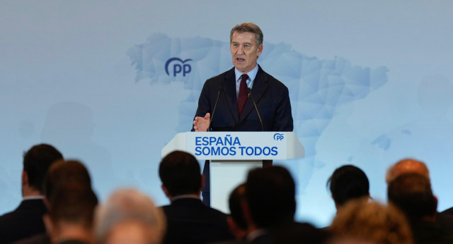 El presidente del PP, Alberto Núñez Feijóo 
