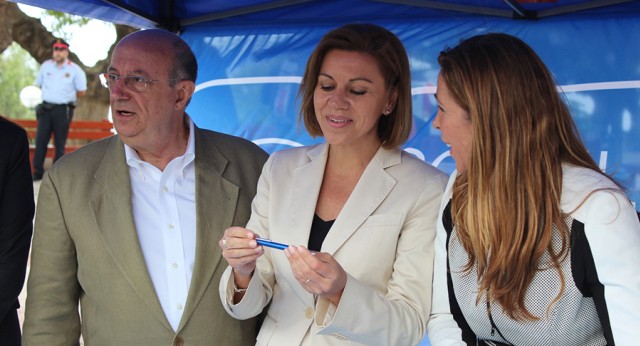 María Dolores de Cospedal con Alicia Sánchez-Camacho en Tarragona