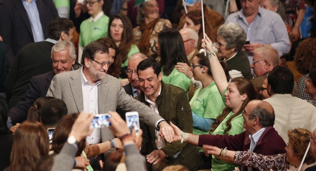 Mariano Rajoy en el acto de Roquetas de Mar