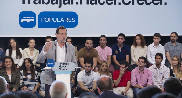 Mariano Rajoy durante su intervención en Murcia