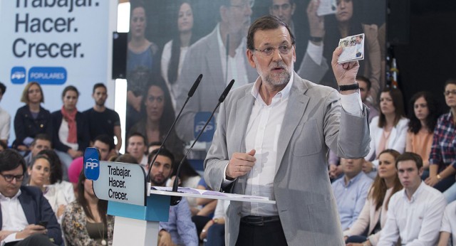 Mariano Rajoy durante su intervención en Murcia