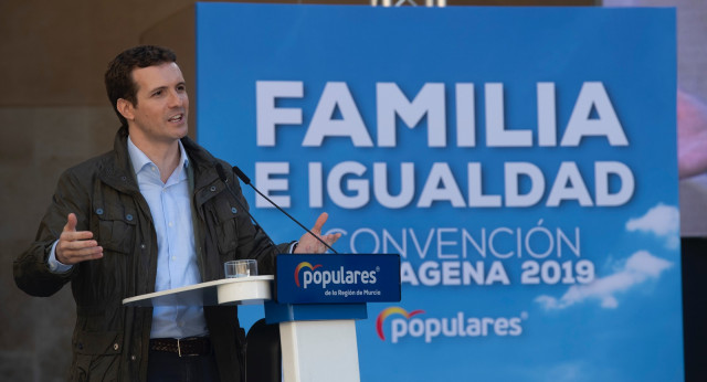 El presidente del Partido Popular, Pablo Casado