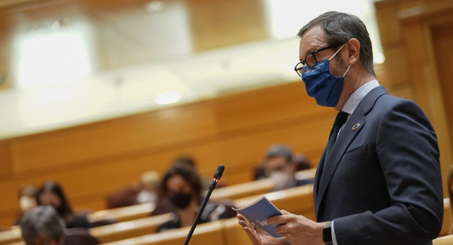 El portavoz del Grupo Parlamentario Popular en el Senado, Javier Maroto