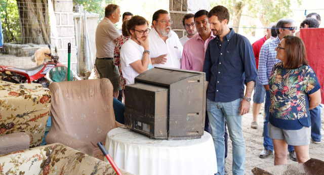 Pablo Casado visita Las Navas del Marqués (Ávila)