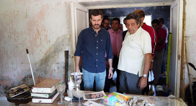 Pablo Casado visita Las Navas del Marqués (Ávila)