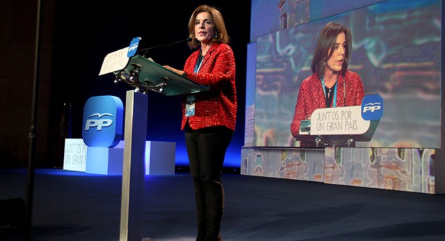 Ana Botella en su intervención en la Convención Nacional