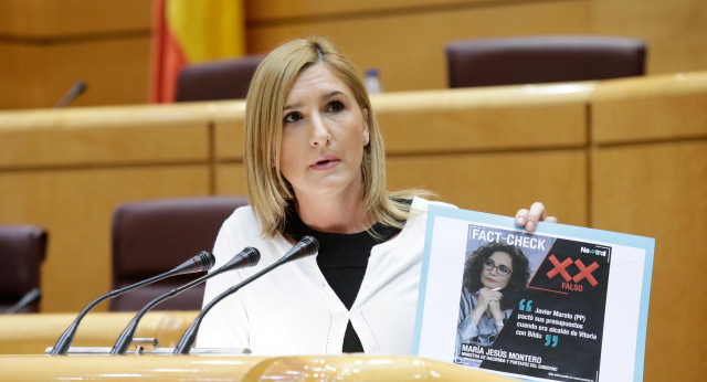 La secretaria general del Grupo Popular en el Senado, Salomé Pradas