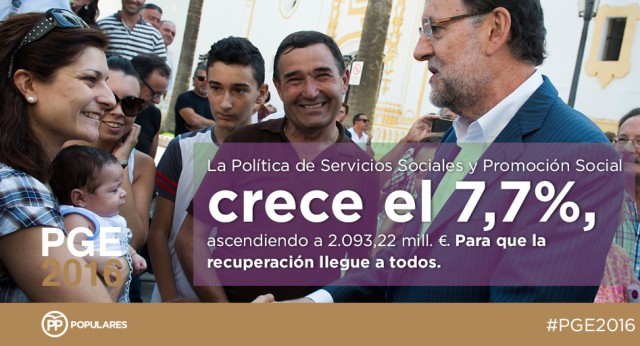 La Política de Servicios Sociales y Promoción Social crece un 7,7%