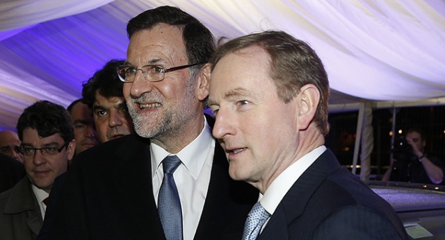 Mariano Rajoy con el primer ministro de Irlanda, Enda Kenny
