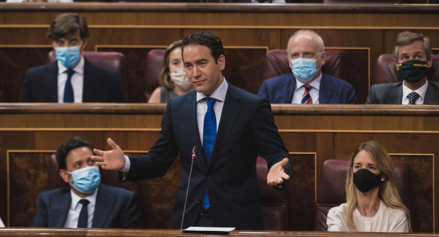 El secretario general del Partido Popular,Teodoro García Egea, en Sesión de Control