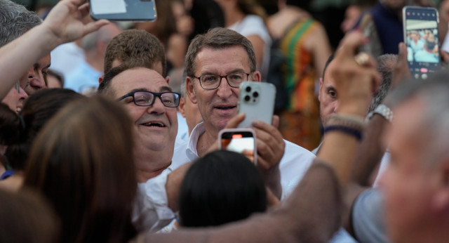 Alberto Núñez Feijóo en un acto en Alicante.