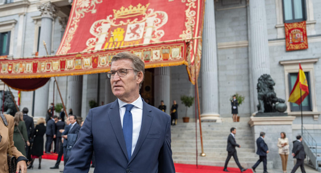 Alberto Núñez Feijóo acude a la jura de la Constitución por parte de la Princesa de Asturias
