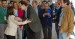 Mariano Rajoy saluda a Nerea Llanos a su llegada al 14 Congreso del PP del País Vasco