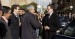 Mariano Rajoy saluda a Adolfo Suárez Illana a su llegada al acto