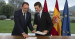 Firma del pacto Partido Popular y UPN en Pamplona