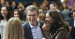 Alberto Núñez Feijóo e Isabel Díaz Ayuso en la cena de Navidad del Partido Popular de Madrid