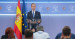 Alberto Núñez Feijóo durante la rueda de prensa ofrecida en el Congreso de los Diputados tras la audiencia con S.M. el Rey.