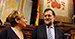 Mariano Rajoy junto a Celia Villalobos durante la sesión de control