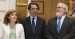 Soraya Sáenz de Santamaría, José María Aznar y Miguel Arias Cañete