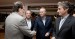 Mariano Rajoy saluda a Alberto Fabra y a Íñigo de la Serna
