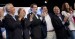 Mariano Rajoy con Javier Arenas y Juanma Moreno