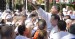 Mariano Rajoy y Xavier García Albiol saludan a los asistentes en un acto de campaña en Badalona