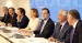 El Presidente del PP, Mariano Rajoy junto a la Secretaria General, Mª Dolores de Cospedal y los Vicesecretarios Generales