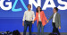 Alberto Núñez Feijóo, Isabel Díaz Ayuso y José Luis Martínez-Almeida en el cierre de campaña 28M