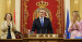 Alberto Núñez Feijóo en la reunión con senadores y diputados del grupo popular