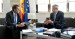 Reunión del presidente del PP, Alberto Núñez Feijóo, con el embajador de Ucrania en España, Serhii Pohoreltse.