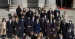 El presidente del Partido Popular, Pablo Casado, acompañado por presidentes, diputados y senadores populares en el acto conmemorativo del Día de la Constitución