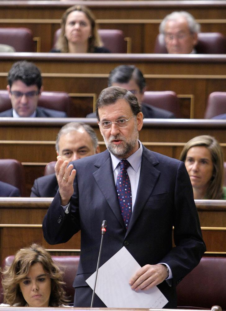 Mariano Rajoy durante la Sesión de Control al Gobierno