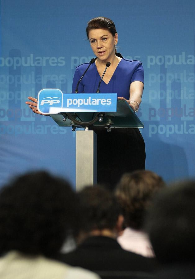 Rueda de prensa de María Dolores de Cospedal