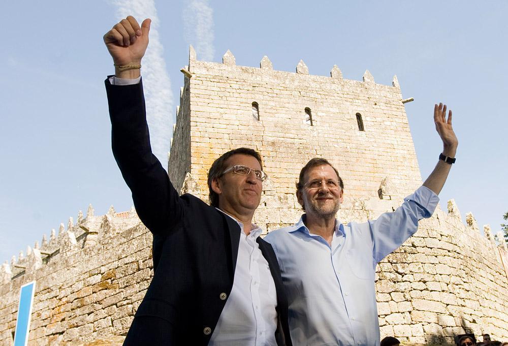 Mariano Rajoy participa en un acto en Soutomaior