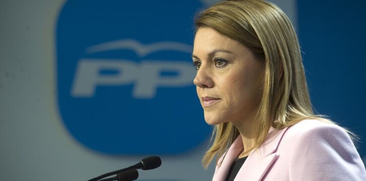 La secretaria general del Partido Popular, María Dolores de Cospedal