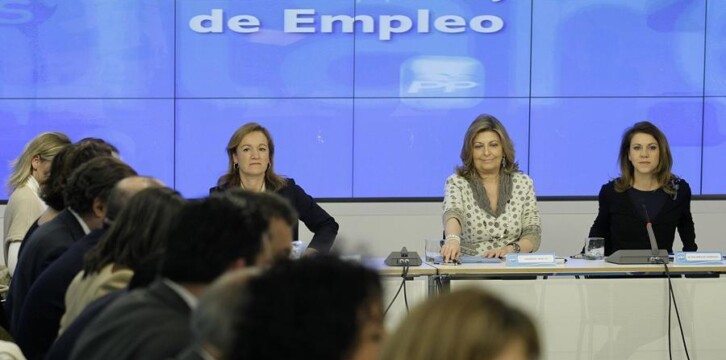María Dolores de Cospedal se reúne con los consejeros de Empleo del PP