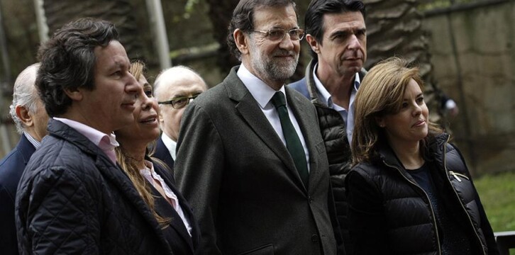 Mariano Rajoy a su llegada a la Convención