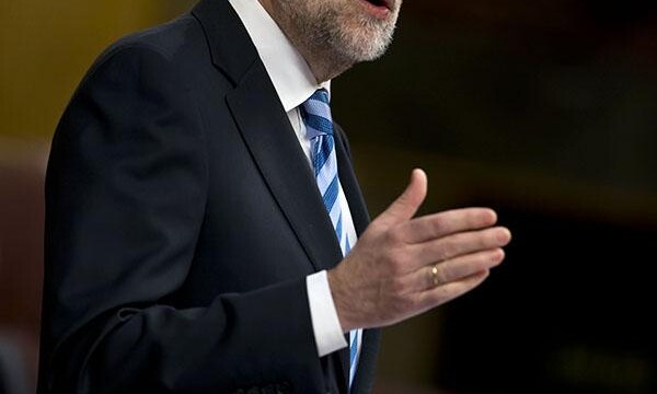 Mariano Rajoy y Soraya Sáenz de Santamaría durante el DEN