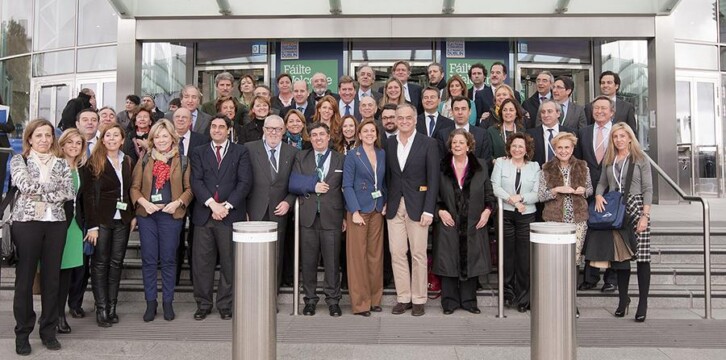 Foto de familia delegación española