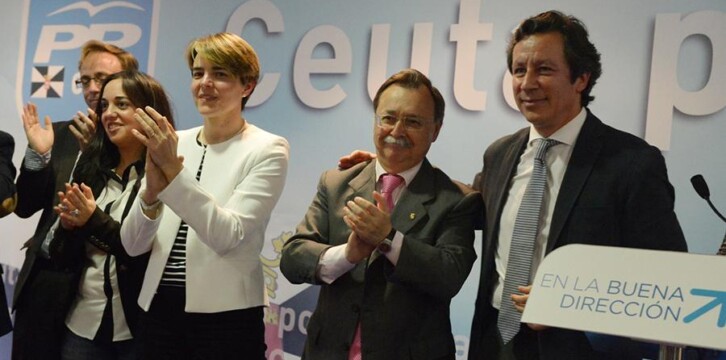Carlos Floriano durante la Convención Regional del PP de Ceuta