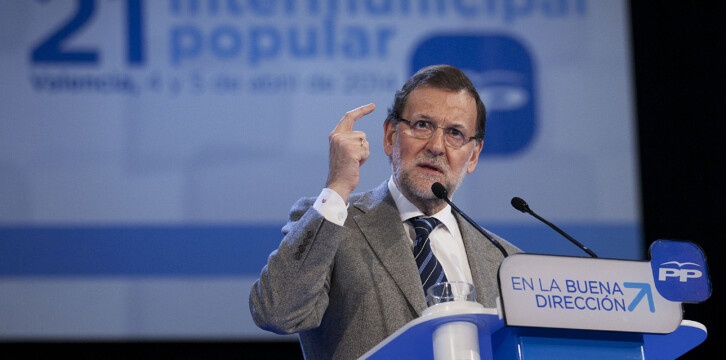 Mariano Rajoy durante su intervención