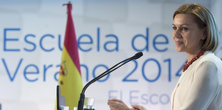 María Dolores de Cospedal durante la inauguración de la Escuela de Verano del PP