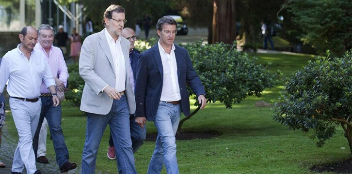 Mariano Rajoy a su llegada al acto