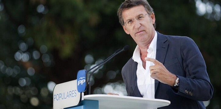 Alberto Núñez Feijóo durante su intervención