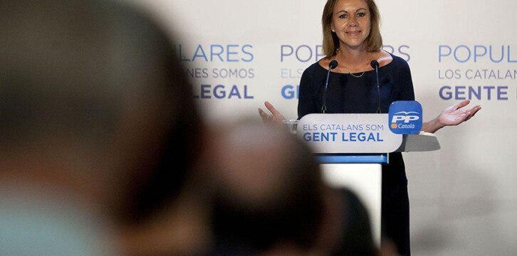 La secretaria general del Partido Popular, María Dolores de Cospedal